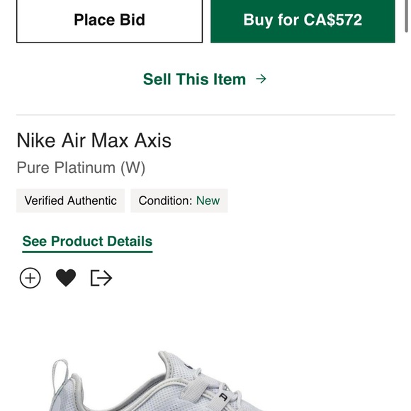 Nike air max Axis Pure platinum - Picture 2 of 3